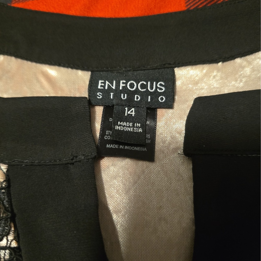 Enfocus Studio Knee Length Dress Lace Top Size 14, New‎ - Picture 3 of 7